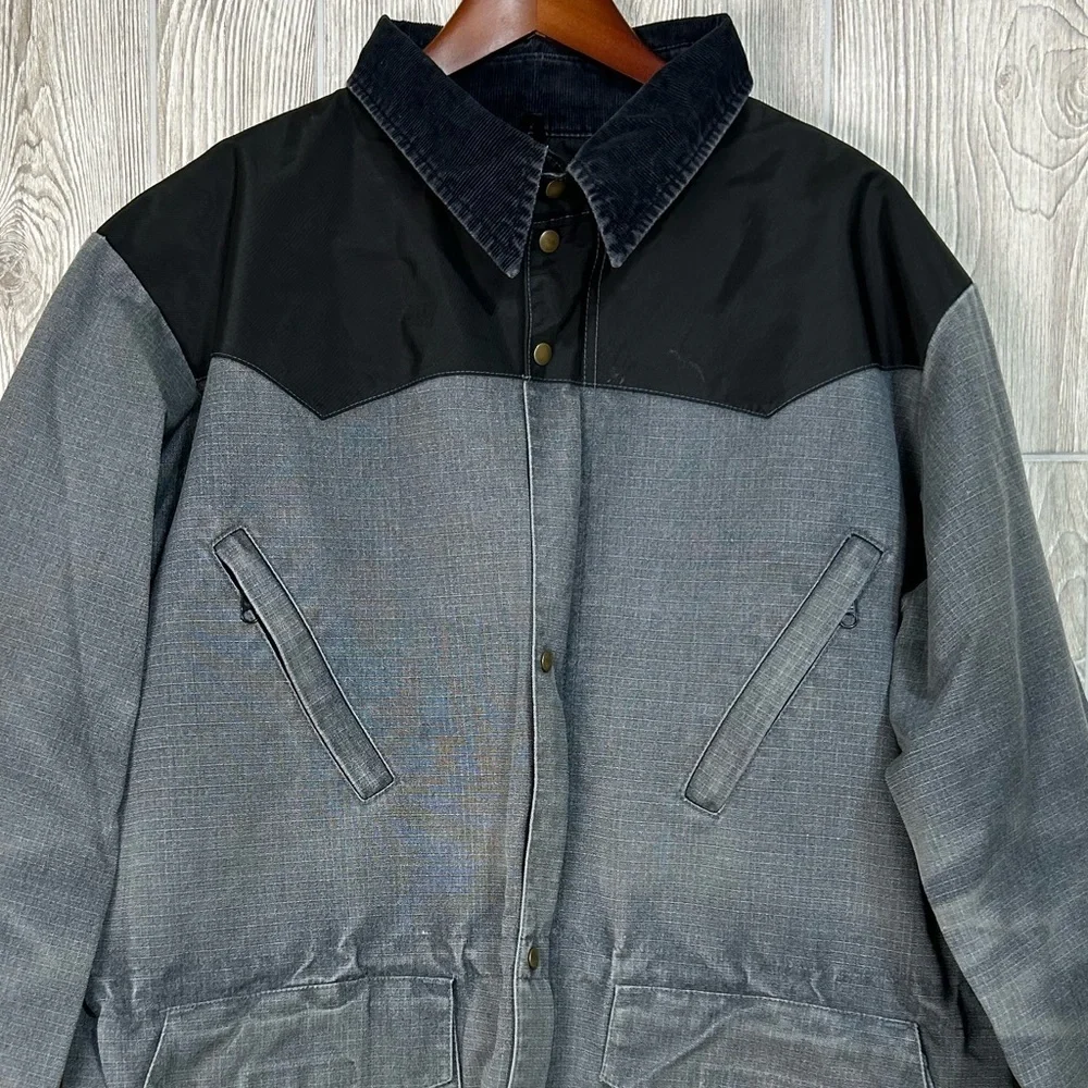 Vintage Cub Schaefer Schaefer Outfitters Original Drifter Coat Grey Black SZ 42 - Picture 2 of 16